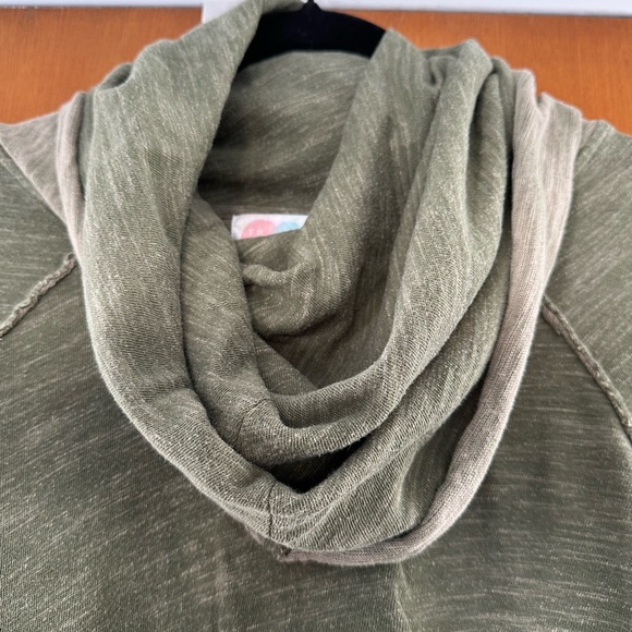 FP Beach Sage Green Cowl Neck Sweater - Picture 4 of 5